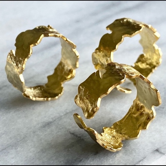 SALE: 🌟18 K gold leaf ring - Picture 5 of 13